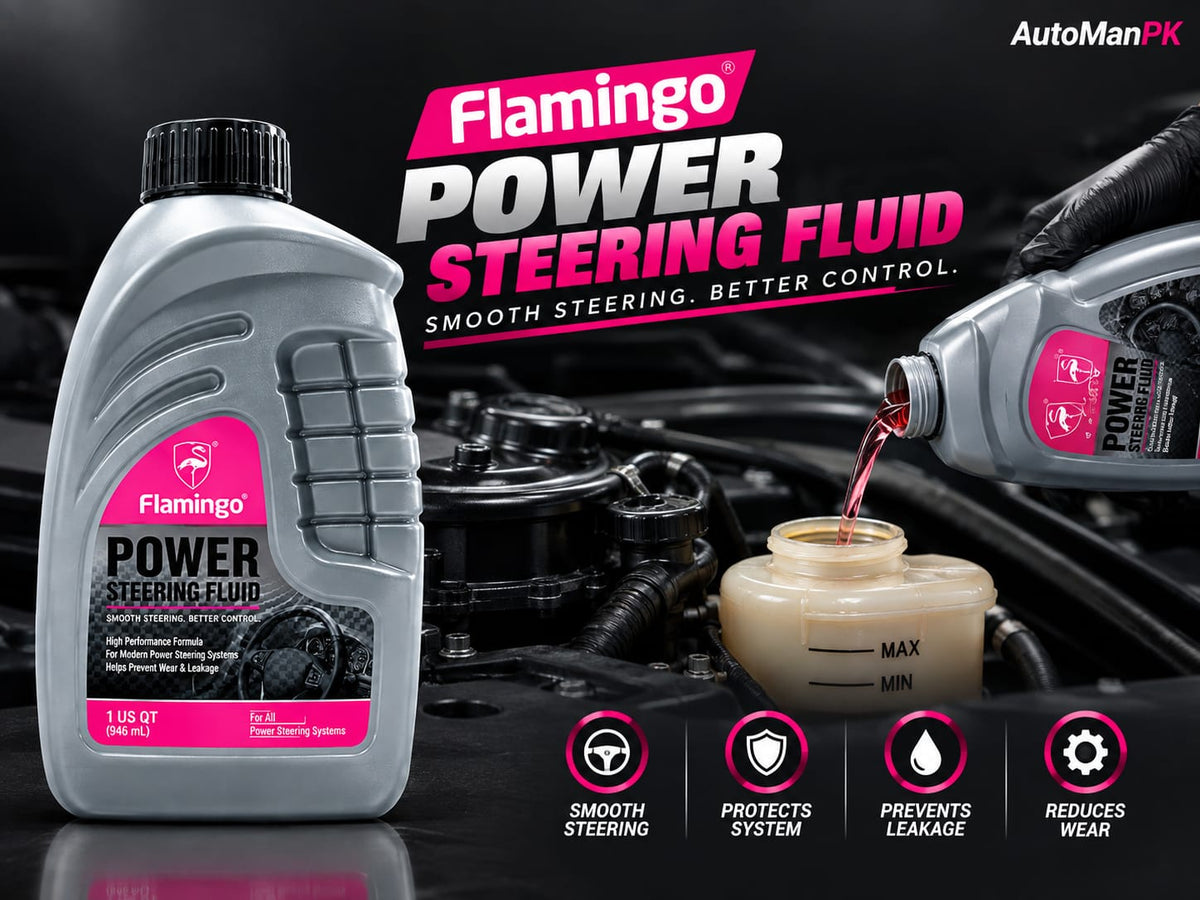 Flamingo Car Steering Oil 1 Liter power steering fluid