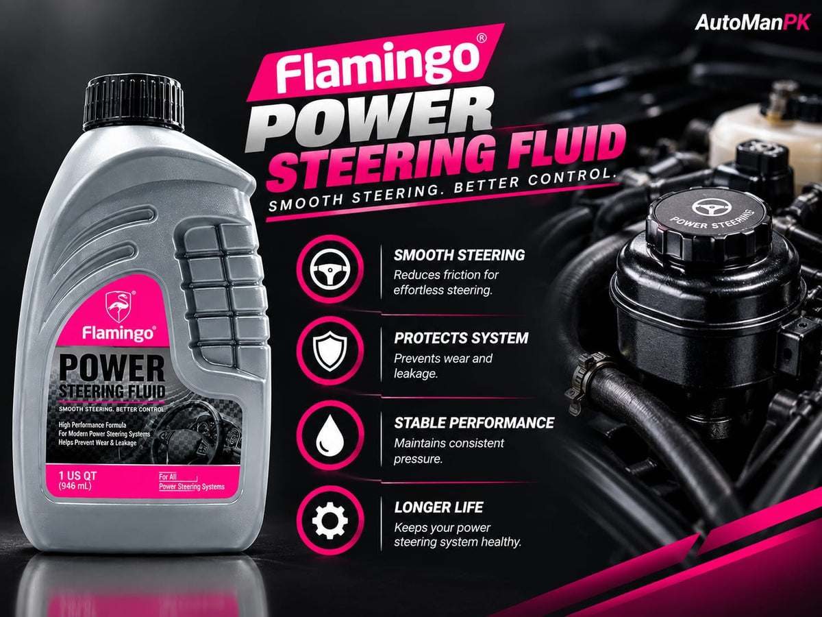Flamingo Car Steering Oil 1 Liter automotive steering fluid