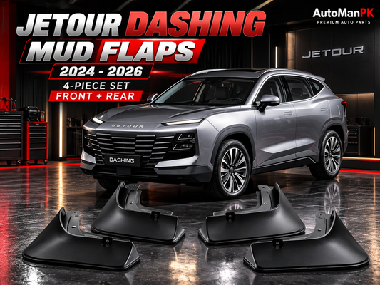 Jetour Dashing mud flaps 2025-2026 4 piece set front rear premium hero