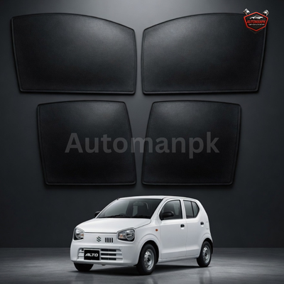 Suzuki Alto 660cc Sun Shade for 4 Windows – fixed & Flexible