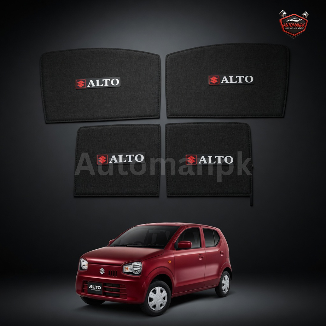 Suzuki Alto 660cc Sun Shade for 4 Windows – fixed & Flexible