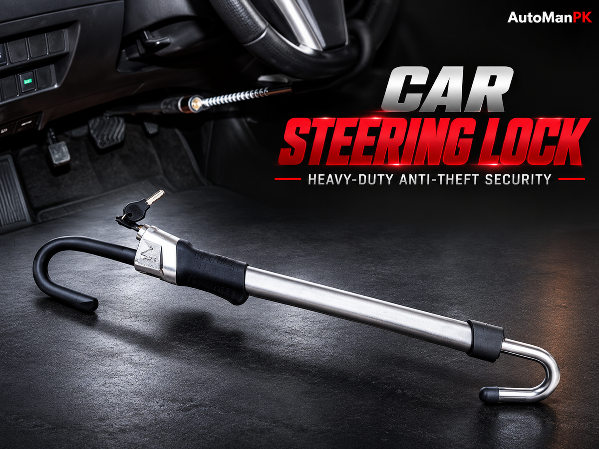 Anti-Theft Car Lock Steering Pedal Security – AutoManPK Pakistan