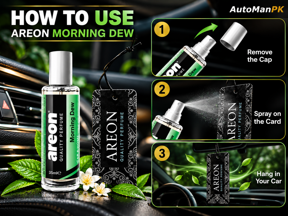 AREON Morning Dew 35ml Car Perfume How to Use