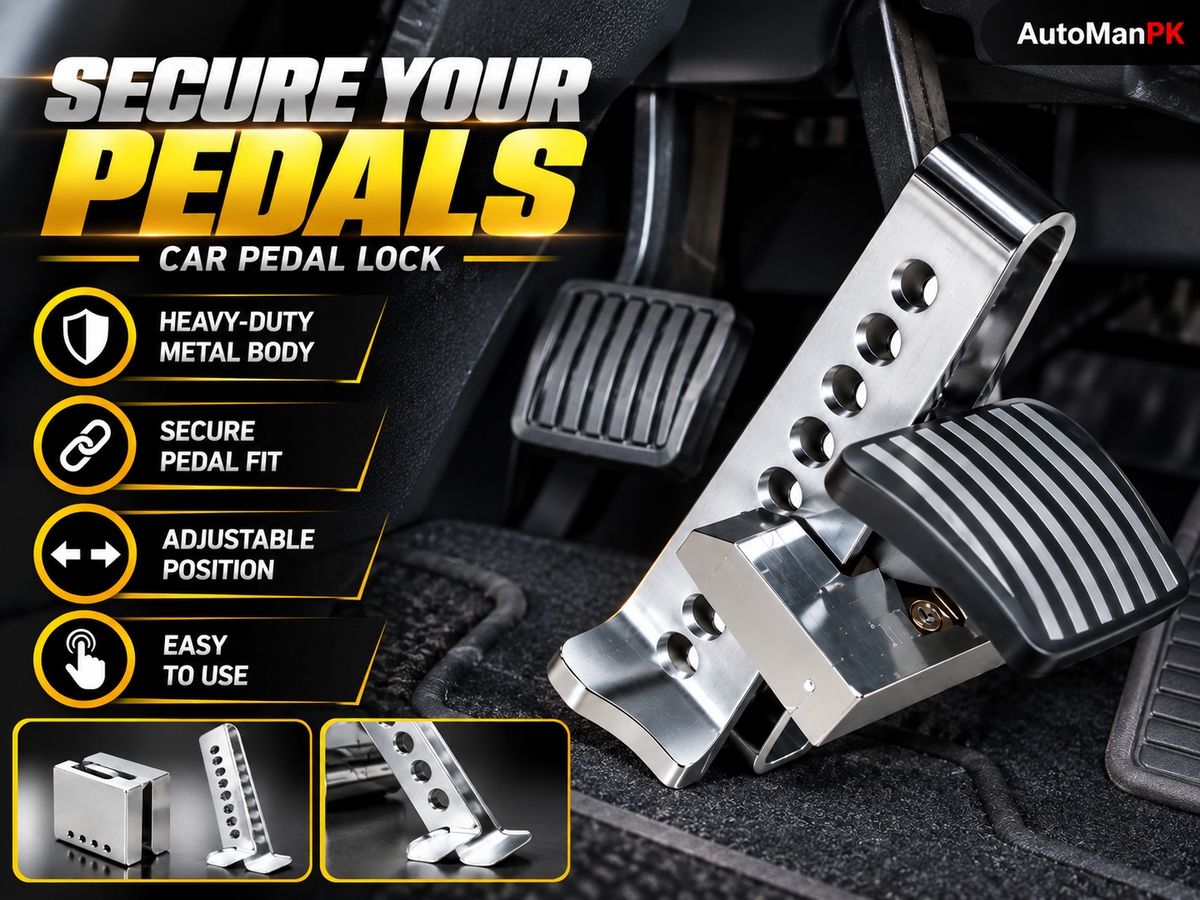 Car Pedal Lock Heavy Duty Features Adjustable Pedal Security Pakistan