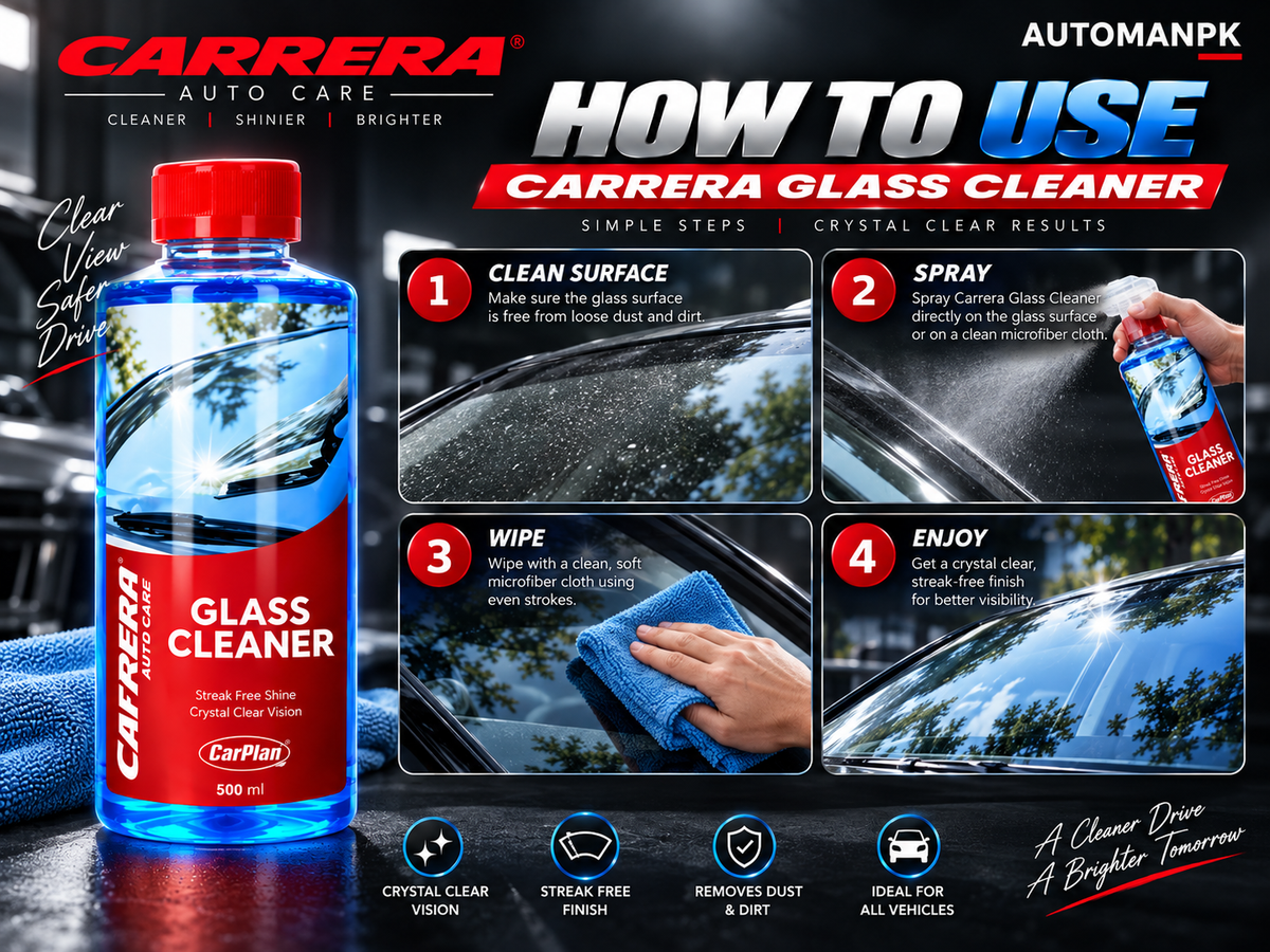Carrera Glass Cleaner 500ml windshield and window cleaner