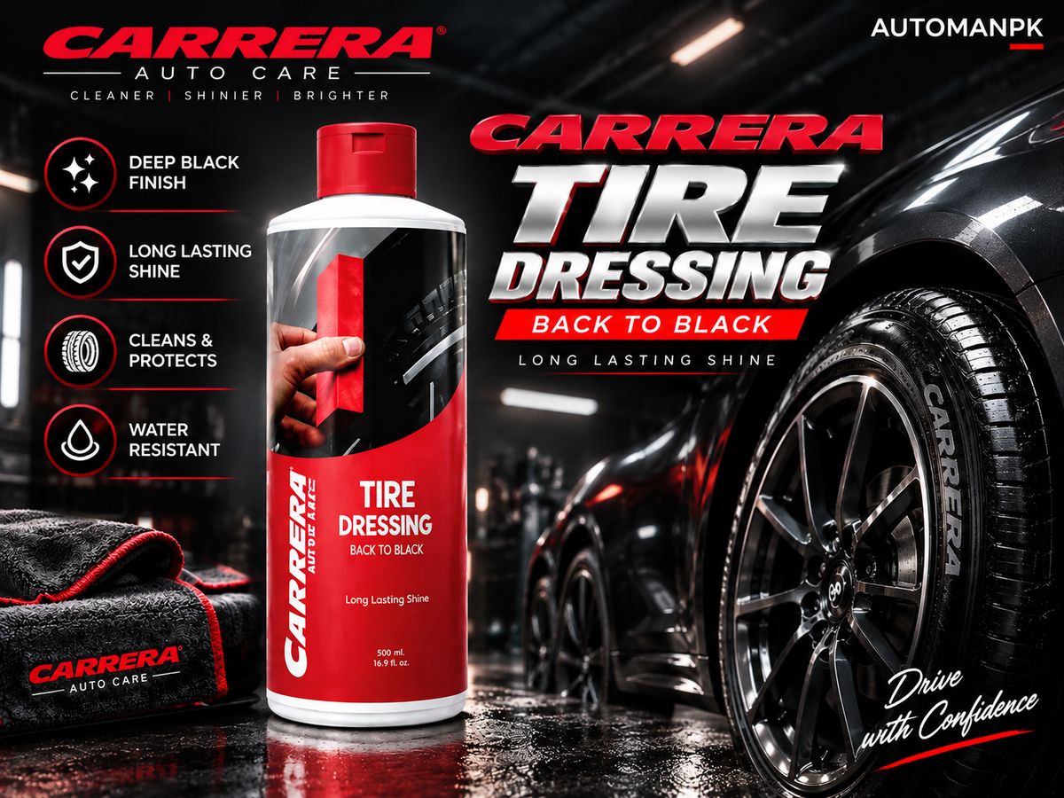 Carrera Tire Dressing 500ml car tyre polish and shine in Pakistan