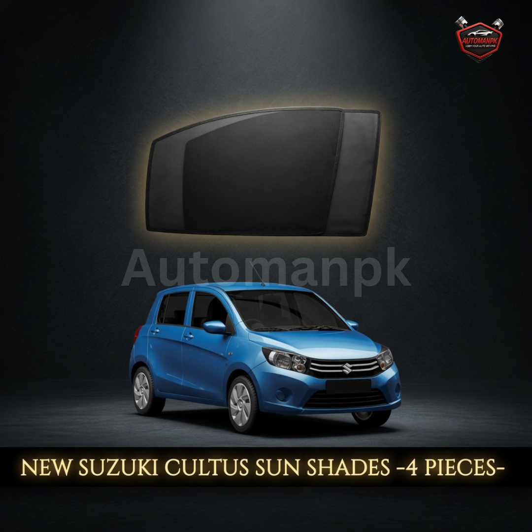 Suzuki Cultus Sun Shade for 4 Windows – fixed & Flexible (2017-2026)