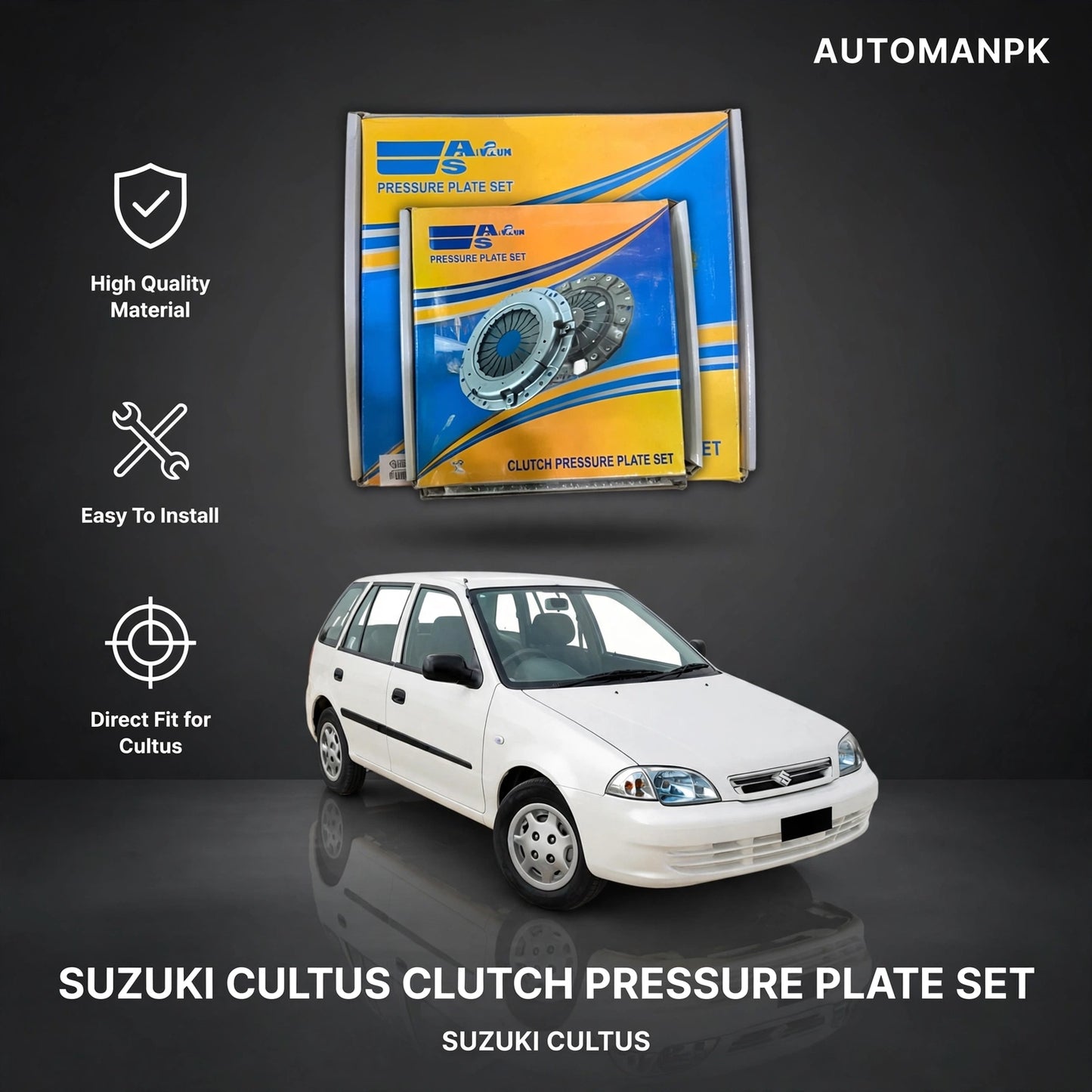 Premium Suzuki Cultus Clutch Pressure Plate Set – Reliable Performance & Long-Lasting Durability 2000-2015