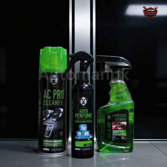 DTR 3-in-1 Interior Kit – AC Pro Cleaner, Dashboard Polish & Upholstery Cleaner