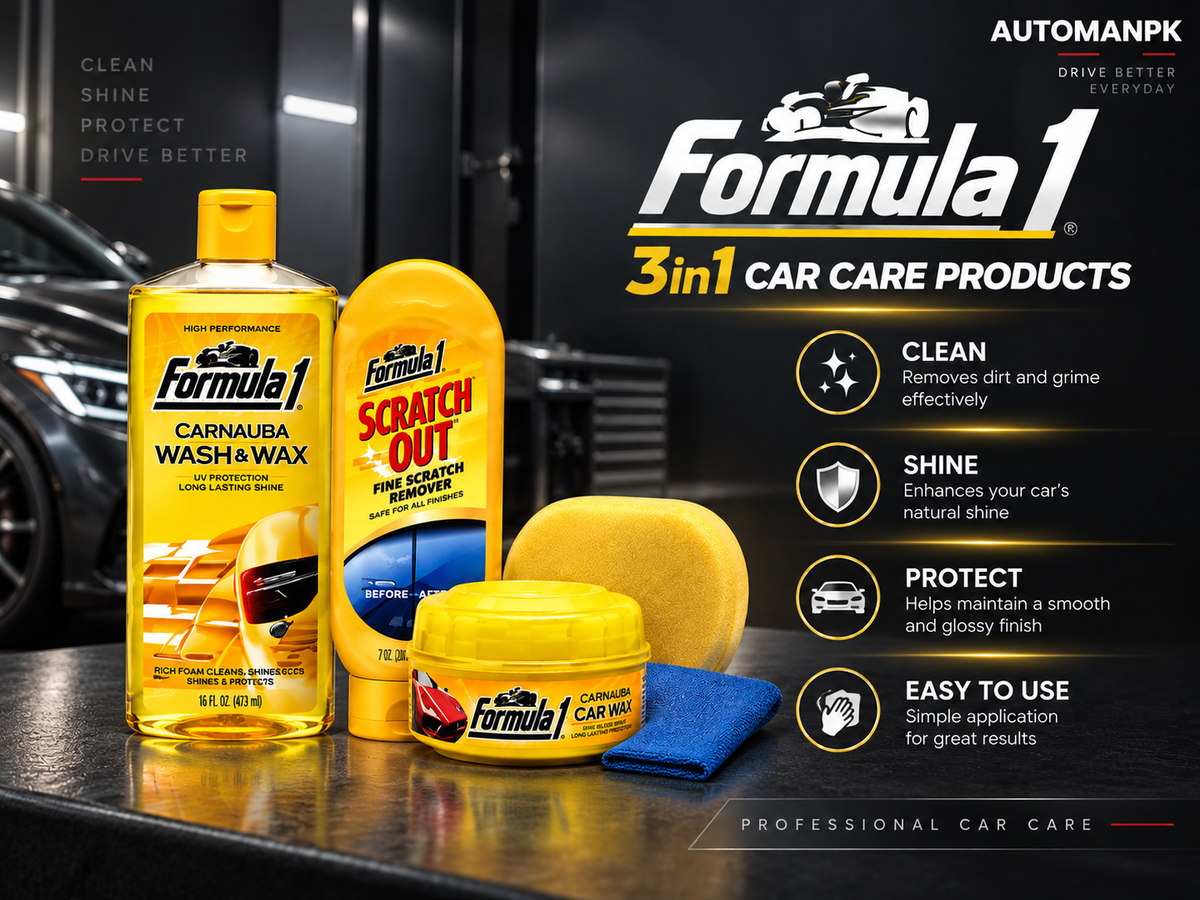 Formula 1 Car Care Kit 3 piece car detailing set