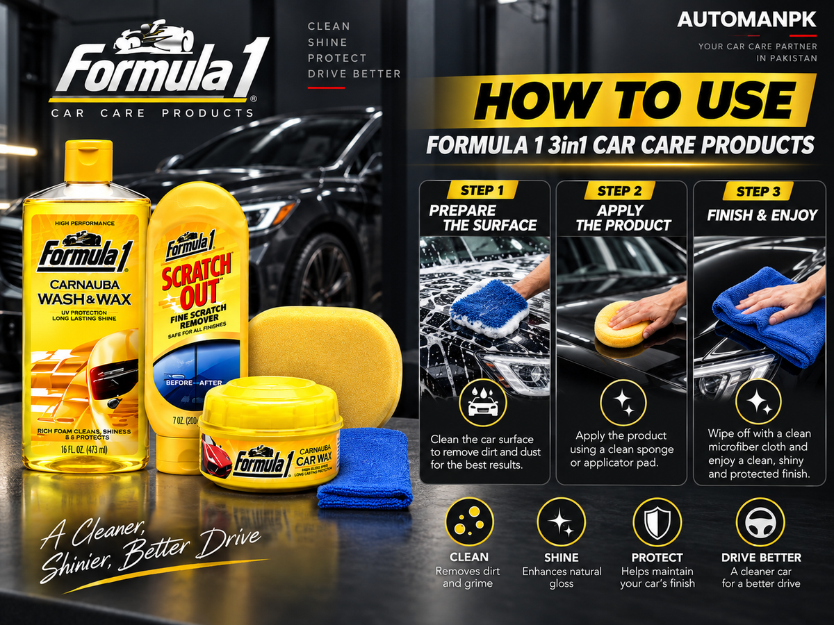 Formula 1 Car Care Kit car detailing products