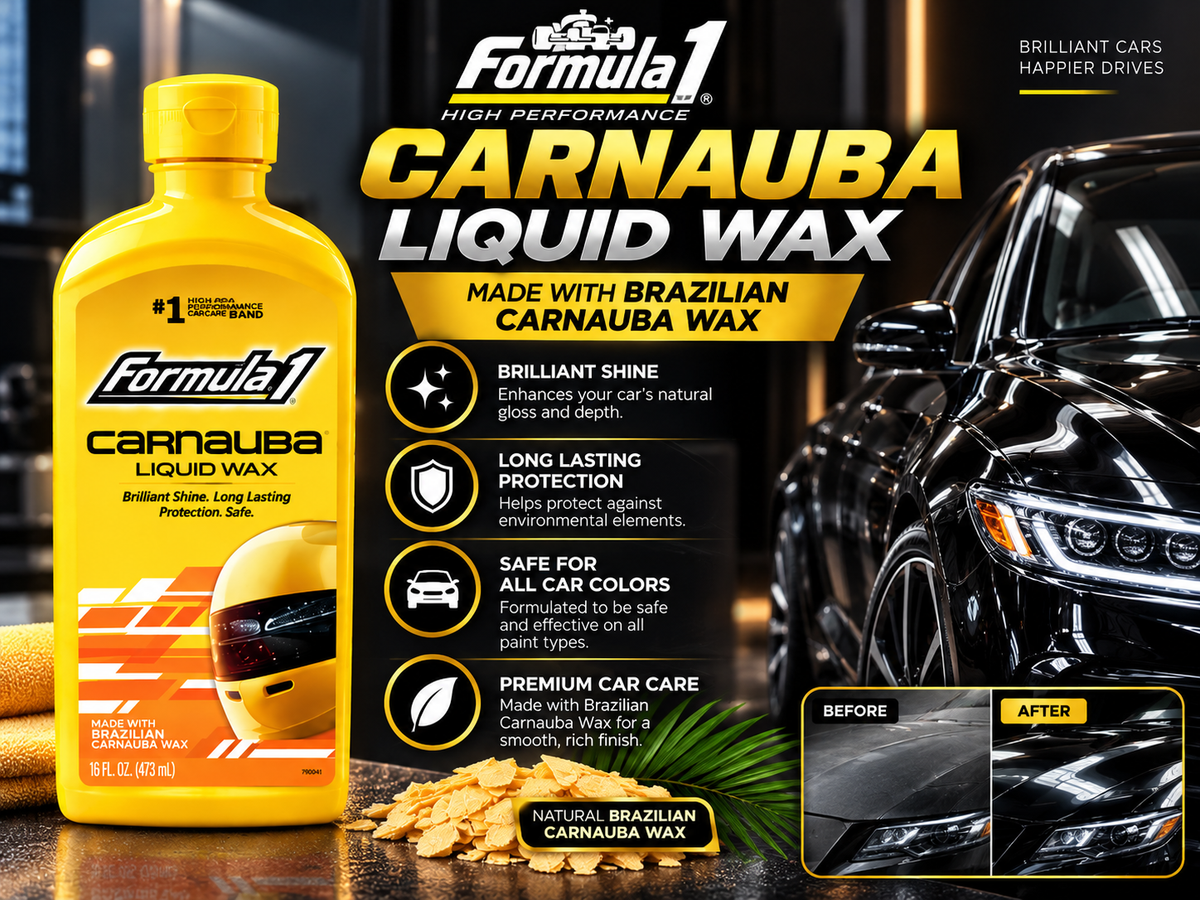 Formula 1 Carnauba Wax Liquid 473ml car paint wax