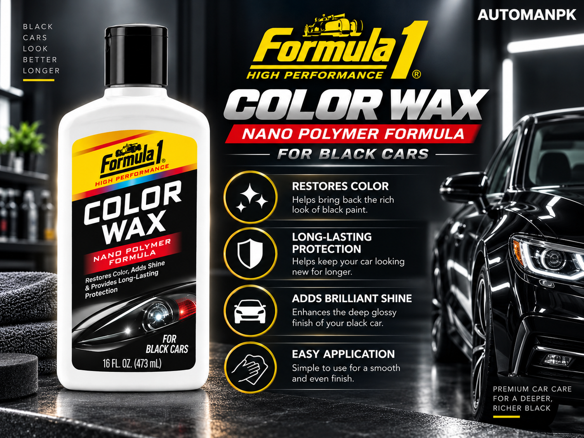 Formula 1 Color Wax for Black Cars 473ml car paint polish