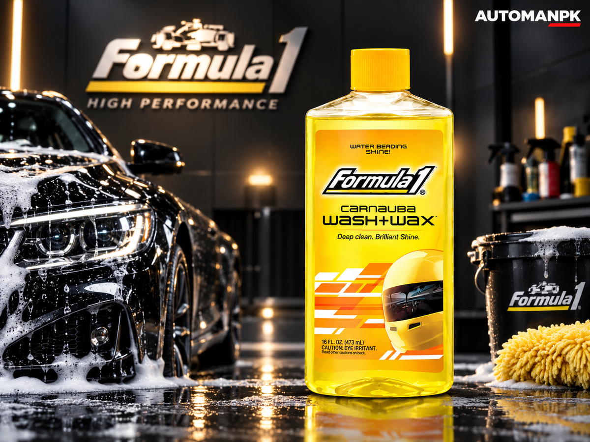 Formula 1 Carnauba Wash and Wax 473ml car shampoo