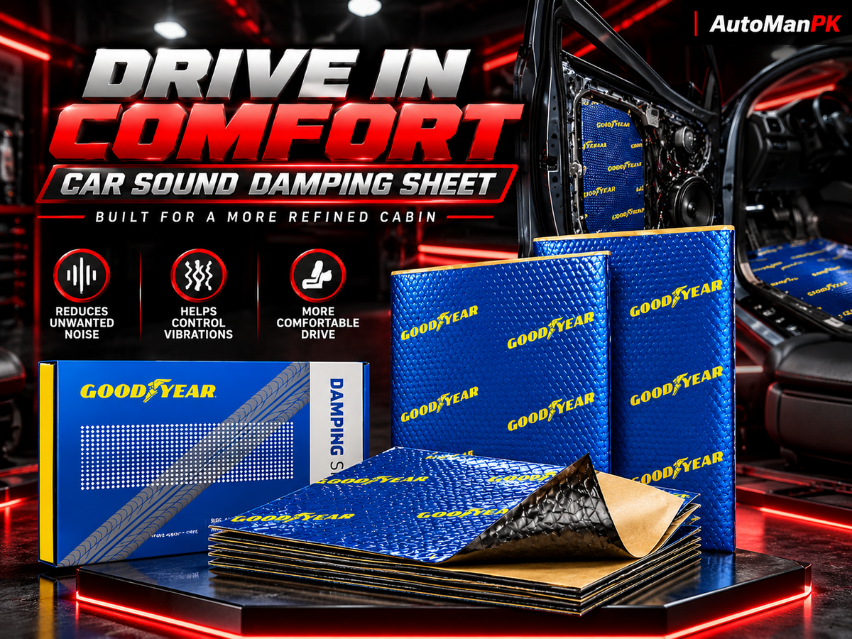 Goodyear car sound damping sheet 2.5mm aluminum butyl product showcase