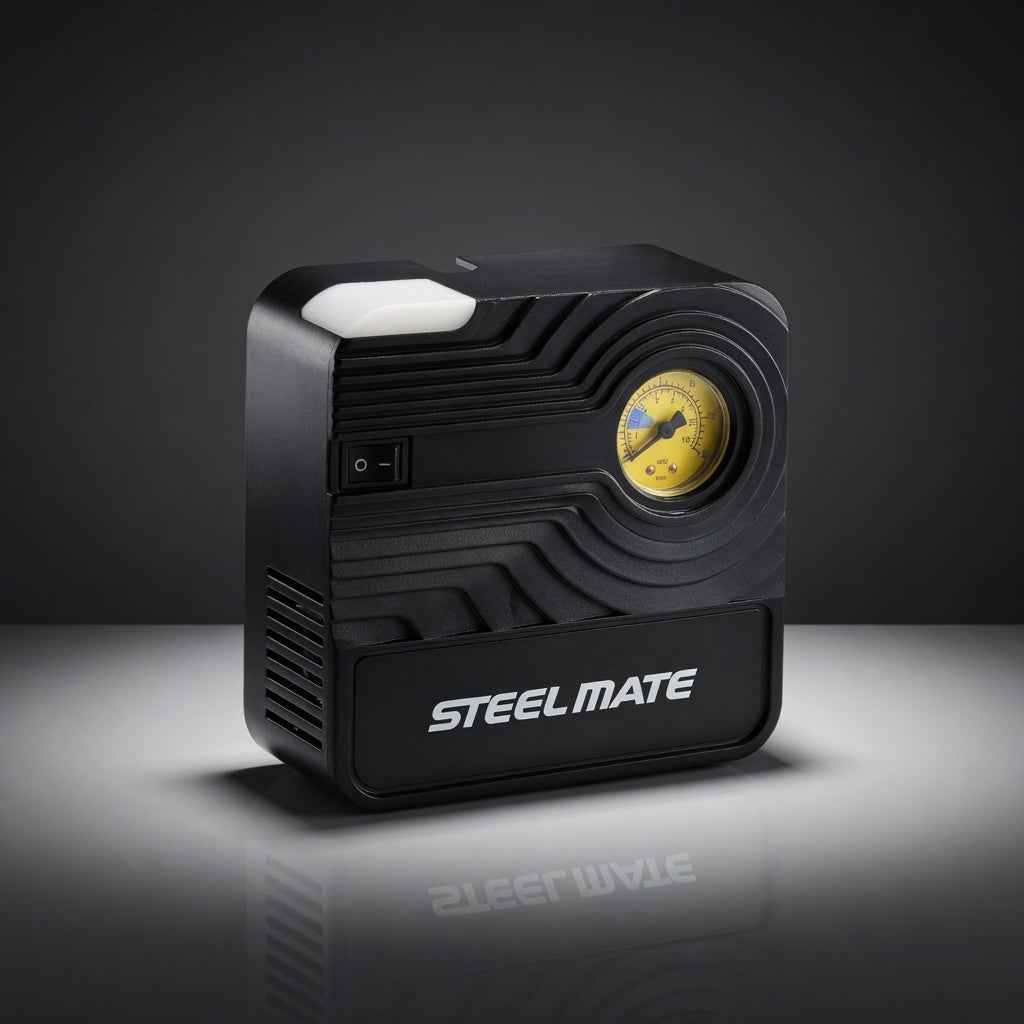 Steel Mate Smart Tyre Inflator Air Compressor P06 – Portable Pump with LED Light
