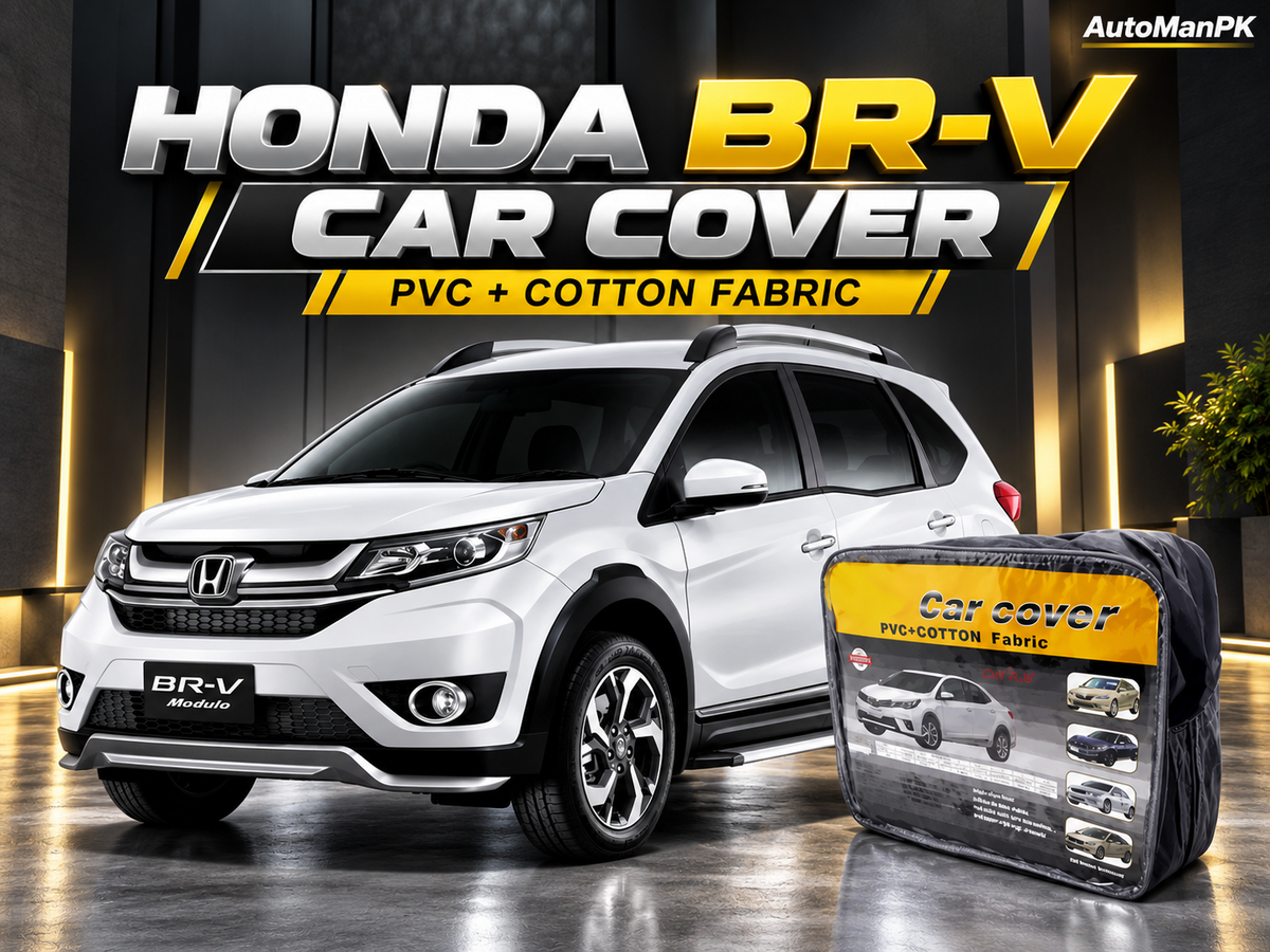 Honda BR-V car top cover with PVC exterior and cotton fabric inner lining