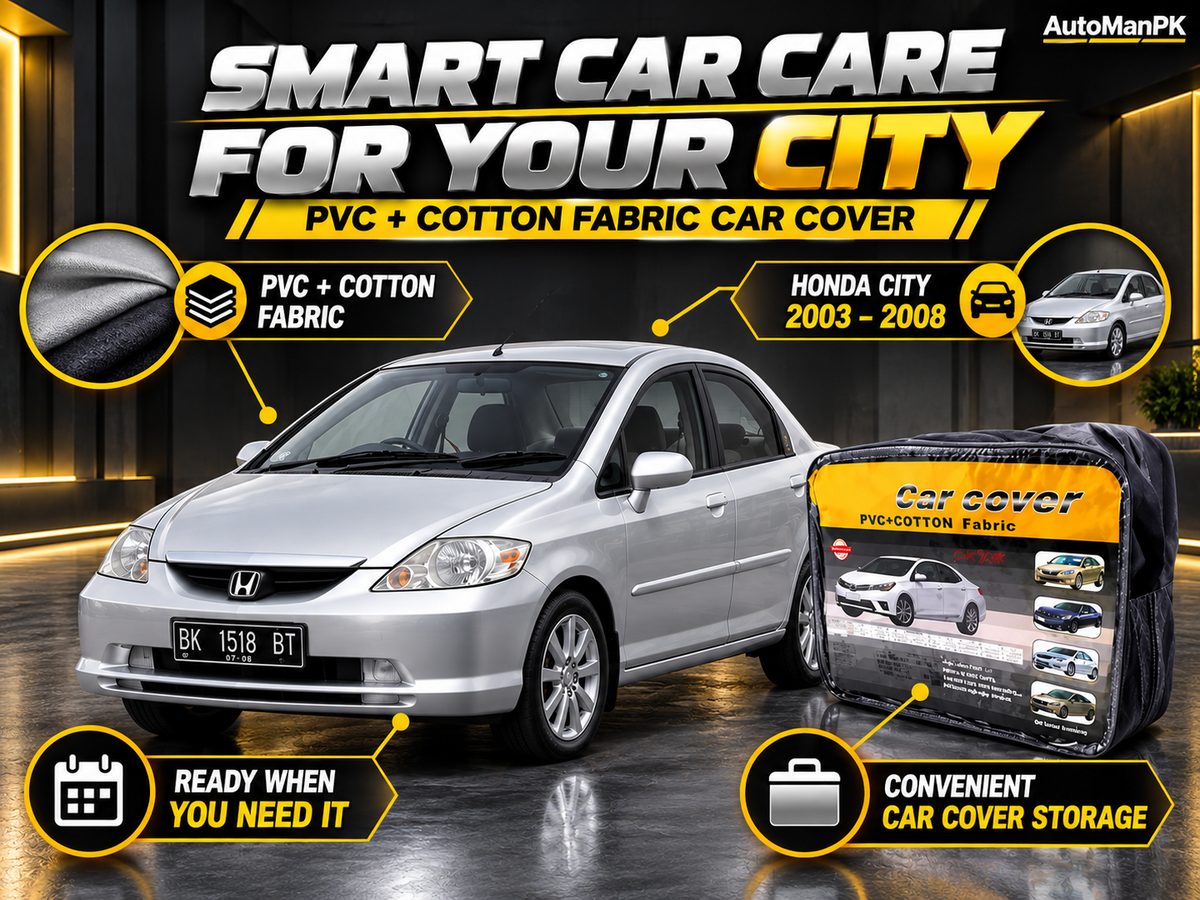 Honda City 2003–2008 car cover features and cotton fabric lining