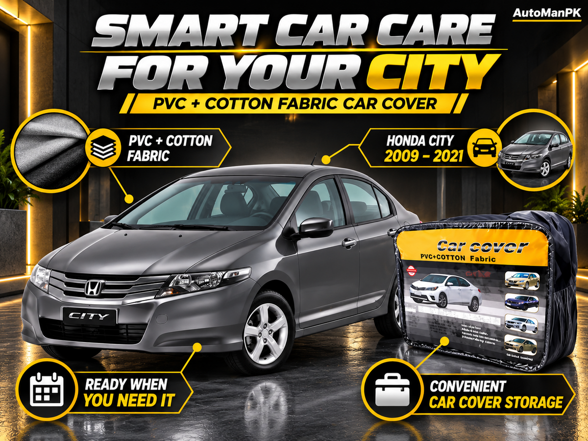 Honda City 2009–2021 PVC and cotton fabric car cover features
