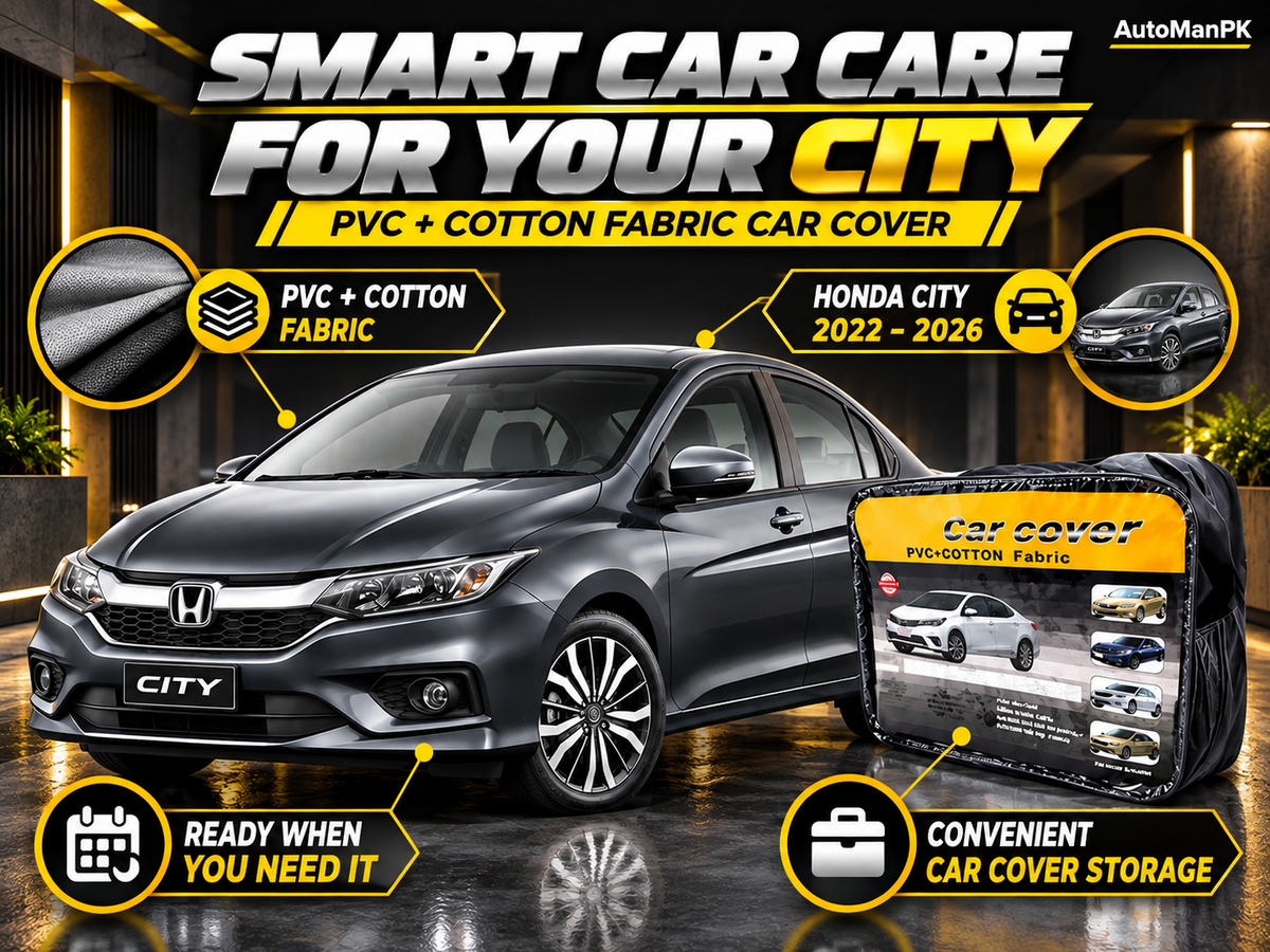 Honda City 2022–2026 PVC and cotton fabric car cover features
