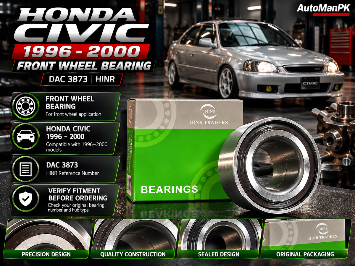 Honda Civic 1996-2000 front wheel bearing DAC 3873 HINR features and fitment AutoManPK