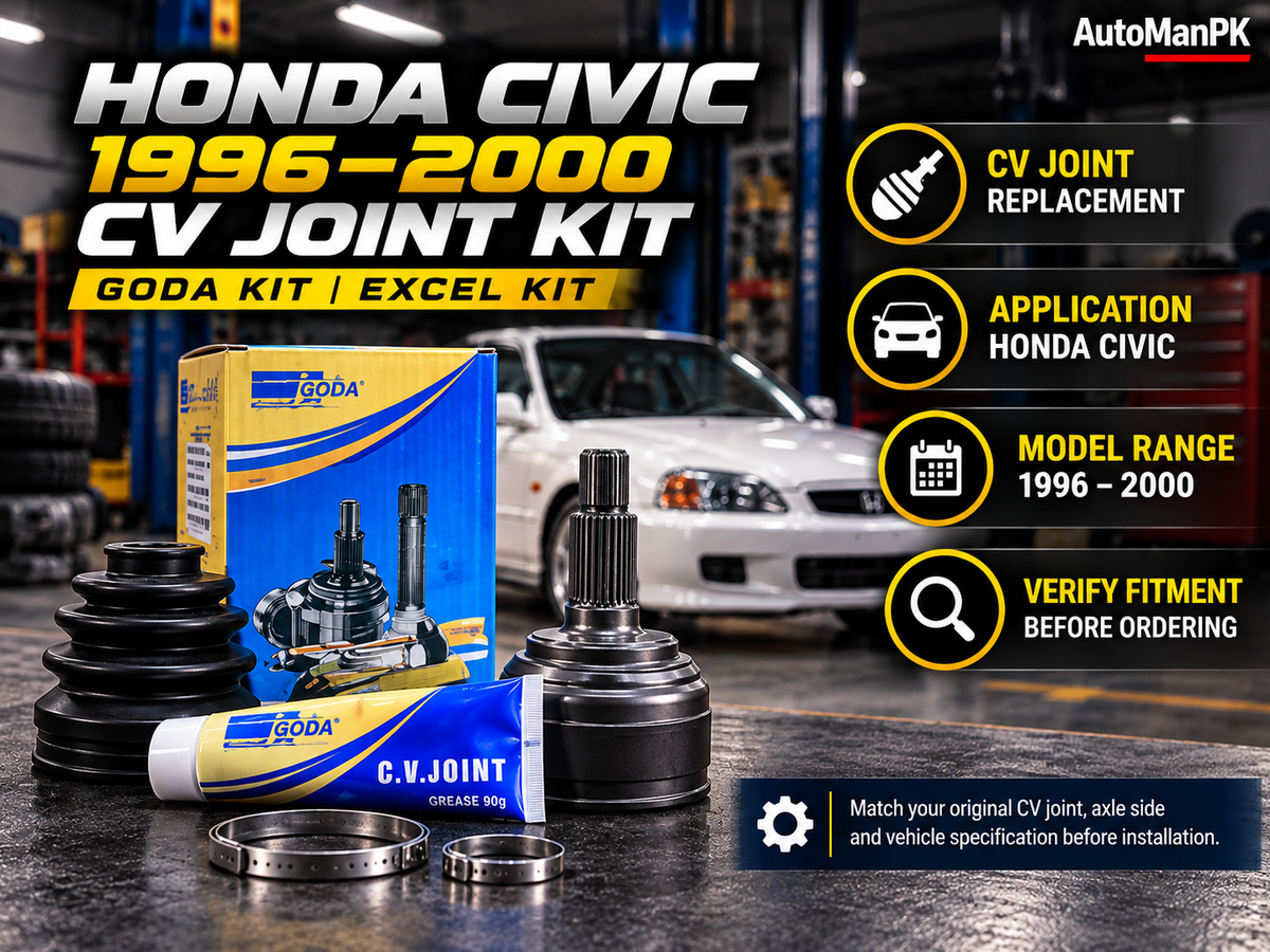 Honda Civic 1996-2000 CV joint kit HO1023 features AutoManPK