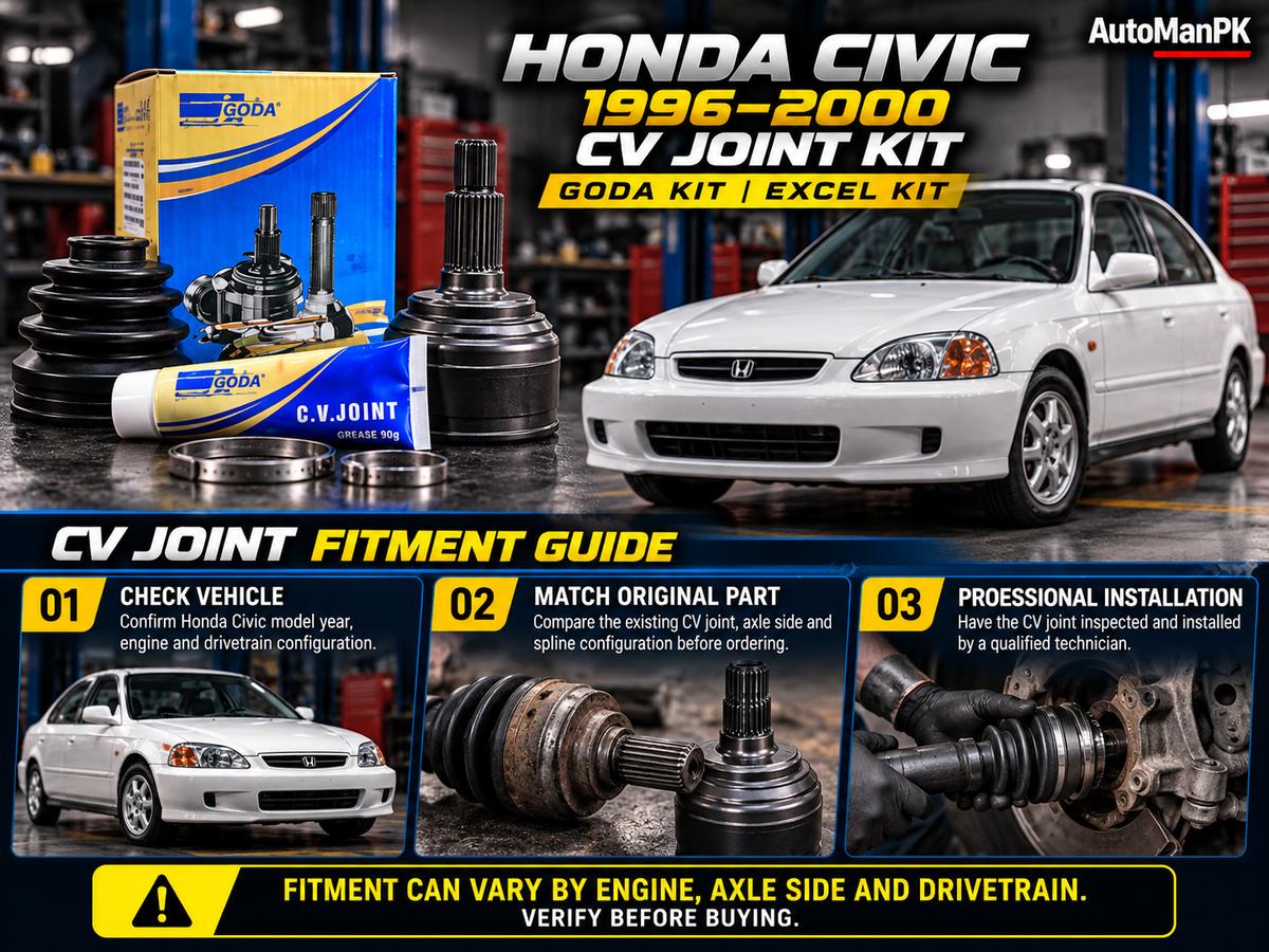 Honda Civic 1996-2000 CV joint HO1023 fitment guide 28 26 teeth