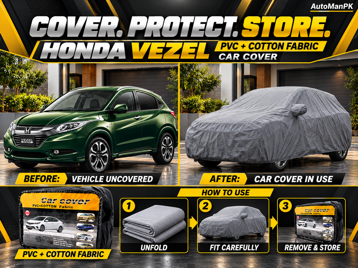 Honda Vezel car cover before and after and how-to-use guide