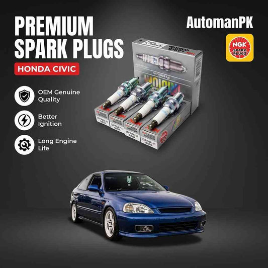 Honda Civic 1996-2000 NGK Laser Iridium Spark Plug IZFR6K11 – 1 PC – OEM Genuine Quality