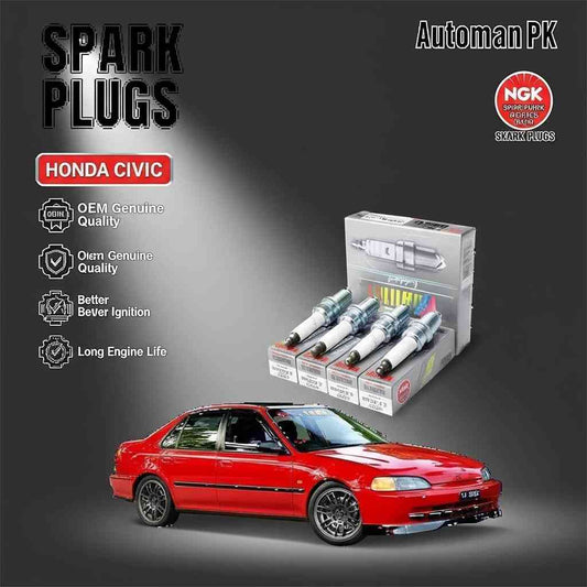Honda Civic 1991-1995 NGK Laser Iridium Spark Plug IZFR6K11 – 1 PC – OEM Genuine Quality