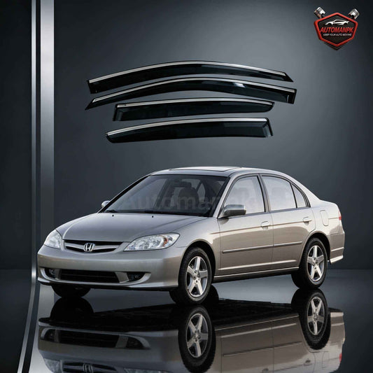Honda Civic 2001-2005 – Double Tape Chrome Air Press Sun Visor | AutoManPK