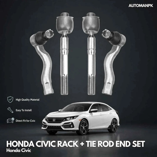 Honda Civic X 2016-2021 Tie Rod + Rack End – A&S Brand | Authorized Dealer