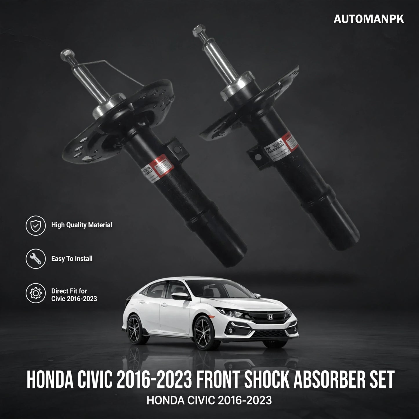 Honda Civic Genuine Thai Shock Absorber Front & Rear (2016–2021)