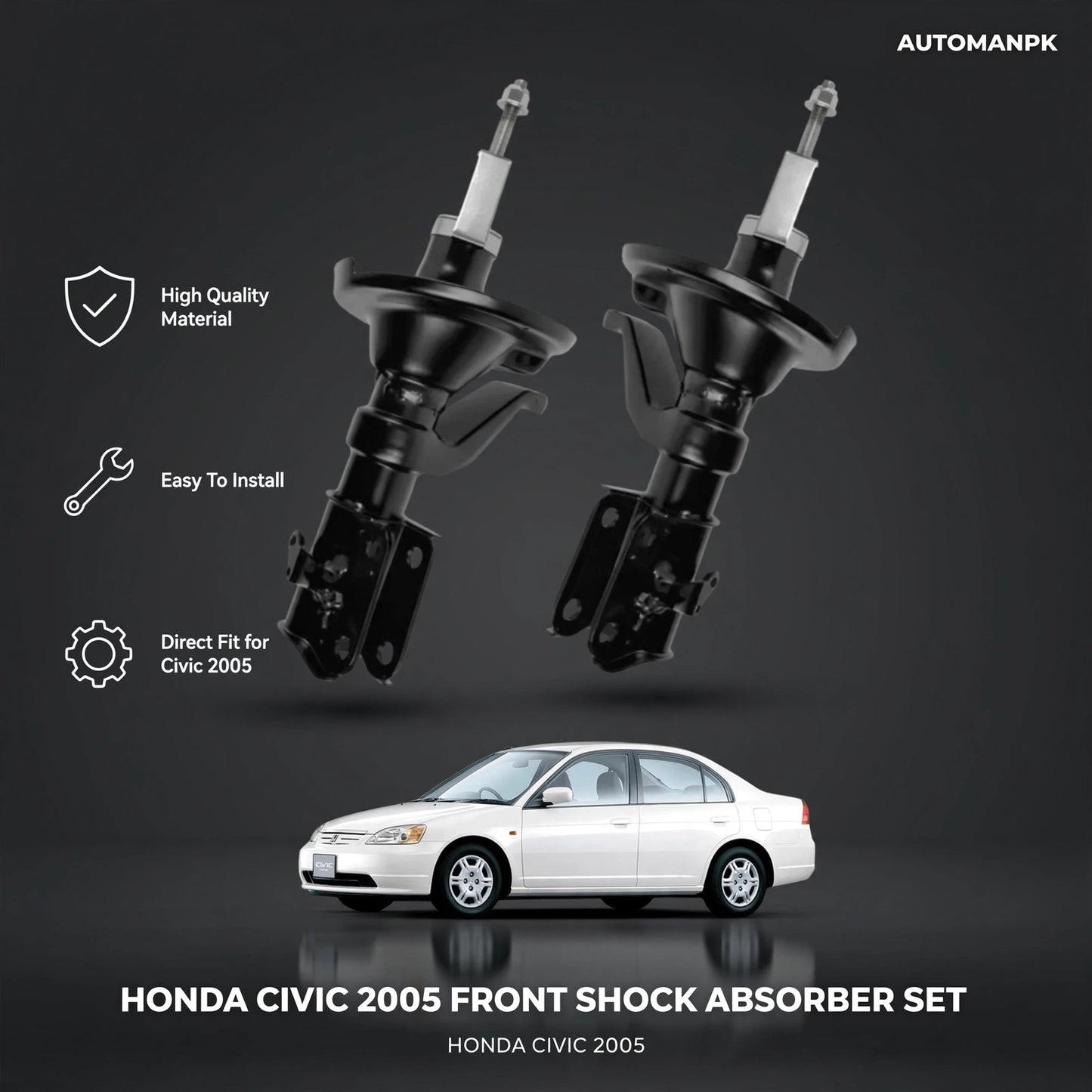 Honda Civic Genuine Thai Shock Absorber Front & Rear (2001–2005)
