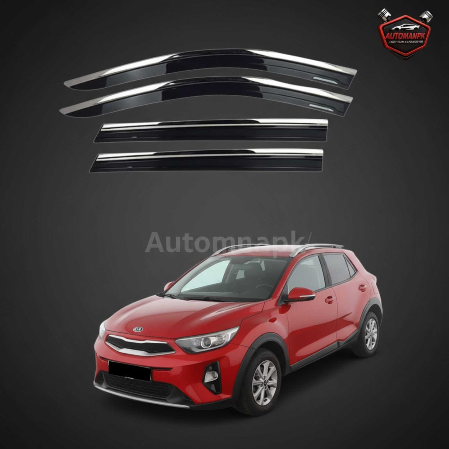 Kia Stonic TXR Air Press Sun Visor / Door Visor – Wind Deflector (Set of 4)