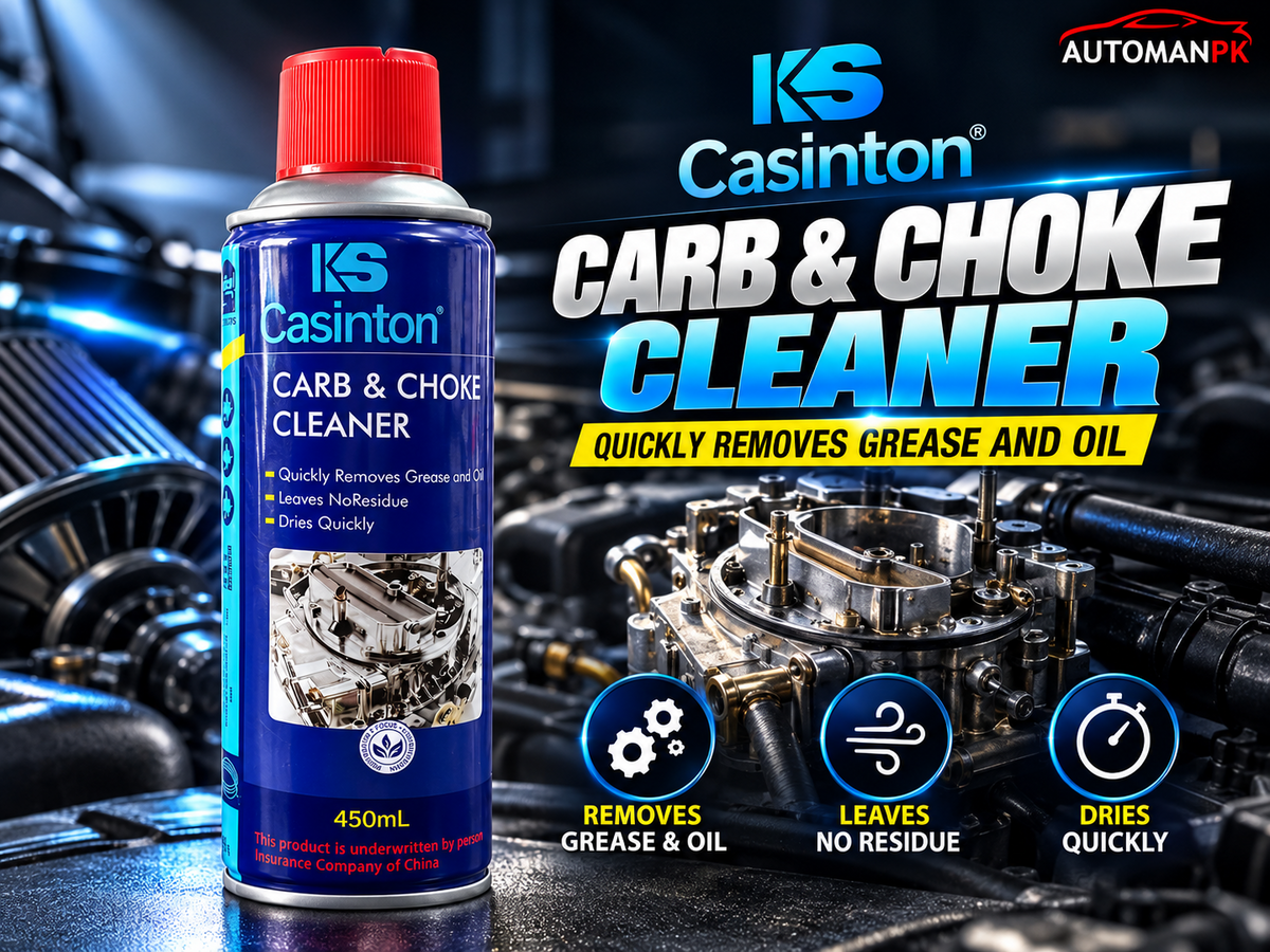 KS Casinton Carb & Choke Cleaner 450ml carburetor cleaner removes grease and oil