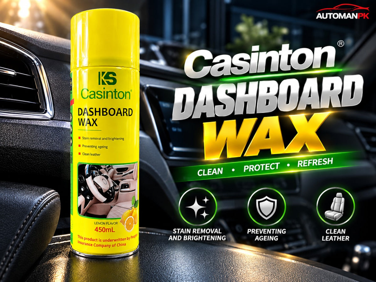 KS Casinton Dashboard Wax 450ml Lemon Flavor for car dashboard cleaning and shine