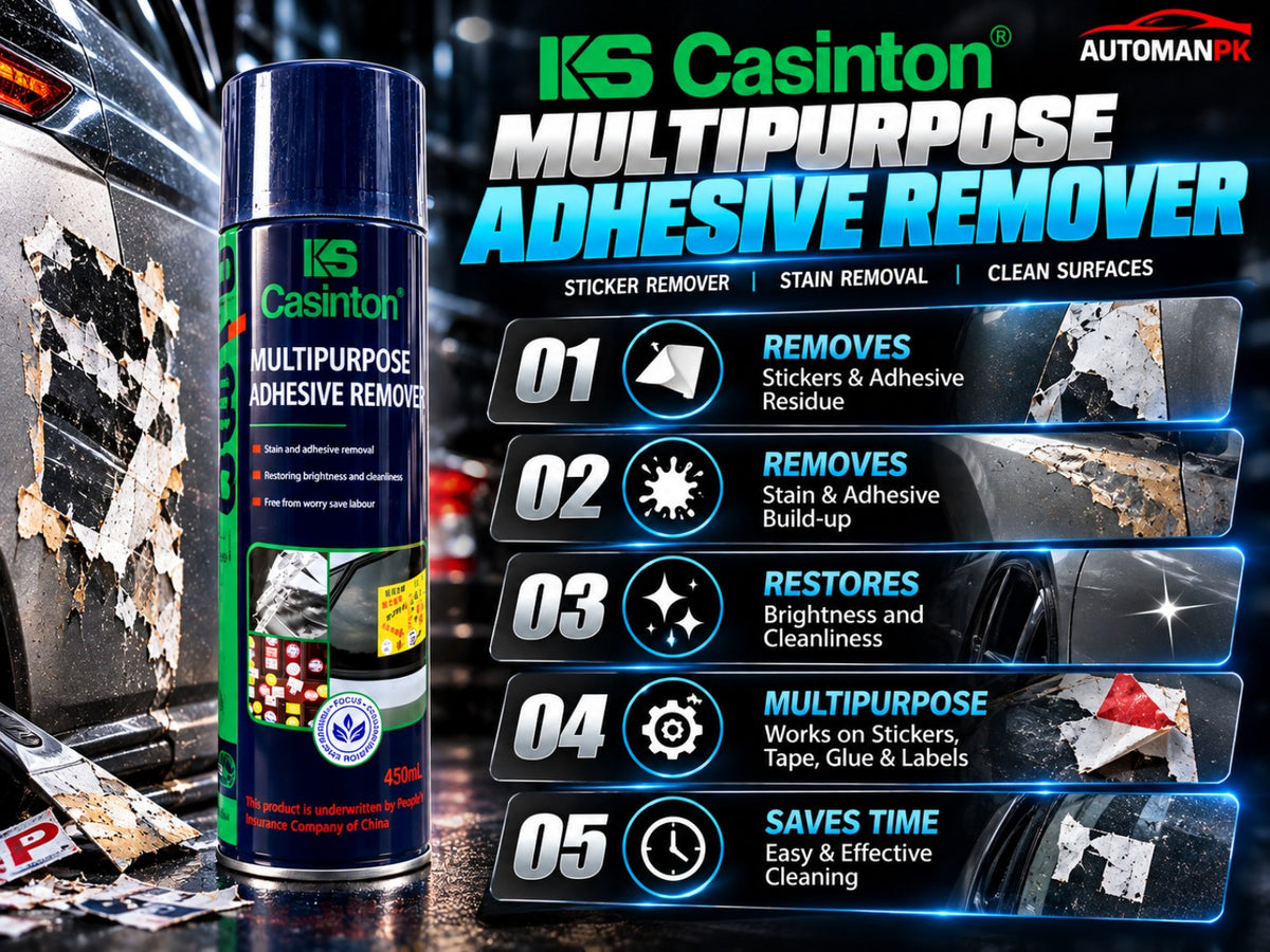 KS Casinton Multipurpose Adhesive Remover 450ml features for sticker glue tape and adhesive residue