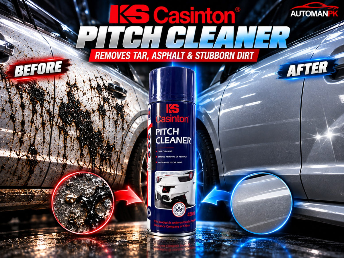 KS Casinton Pitch Cleaner 450ml before and after car exterior cleaning