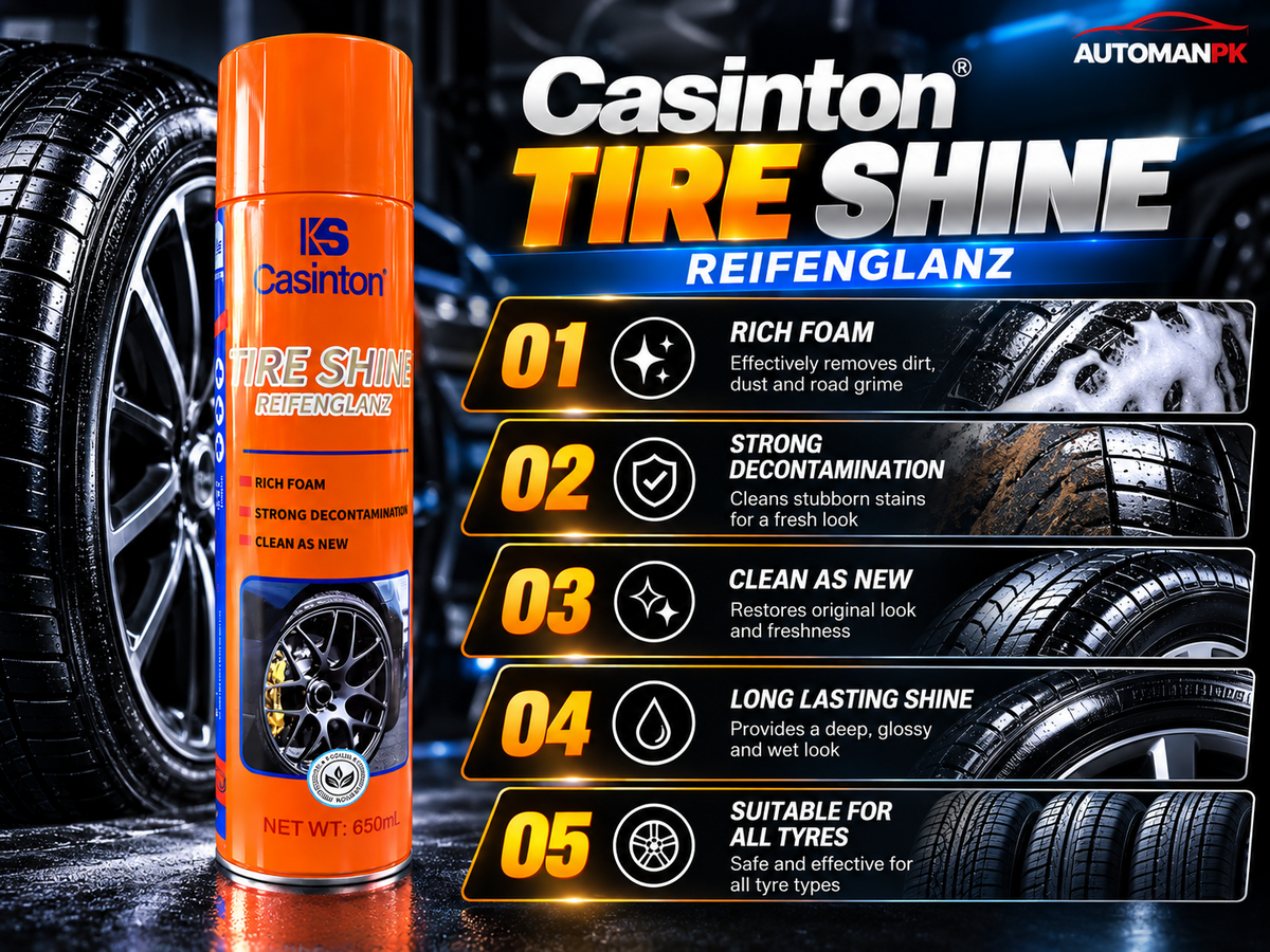 KS Casinton Tire Shine 650ml car tyre shine and tire cleaner