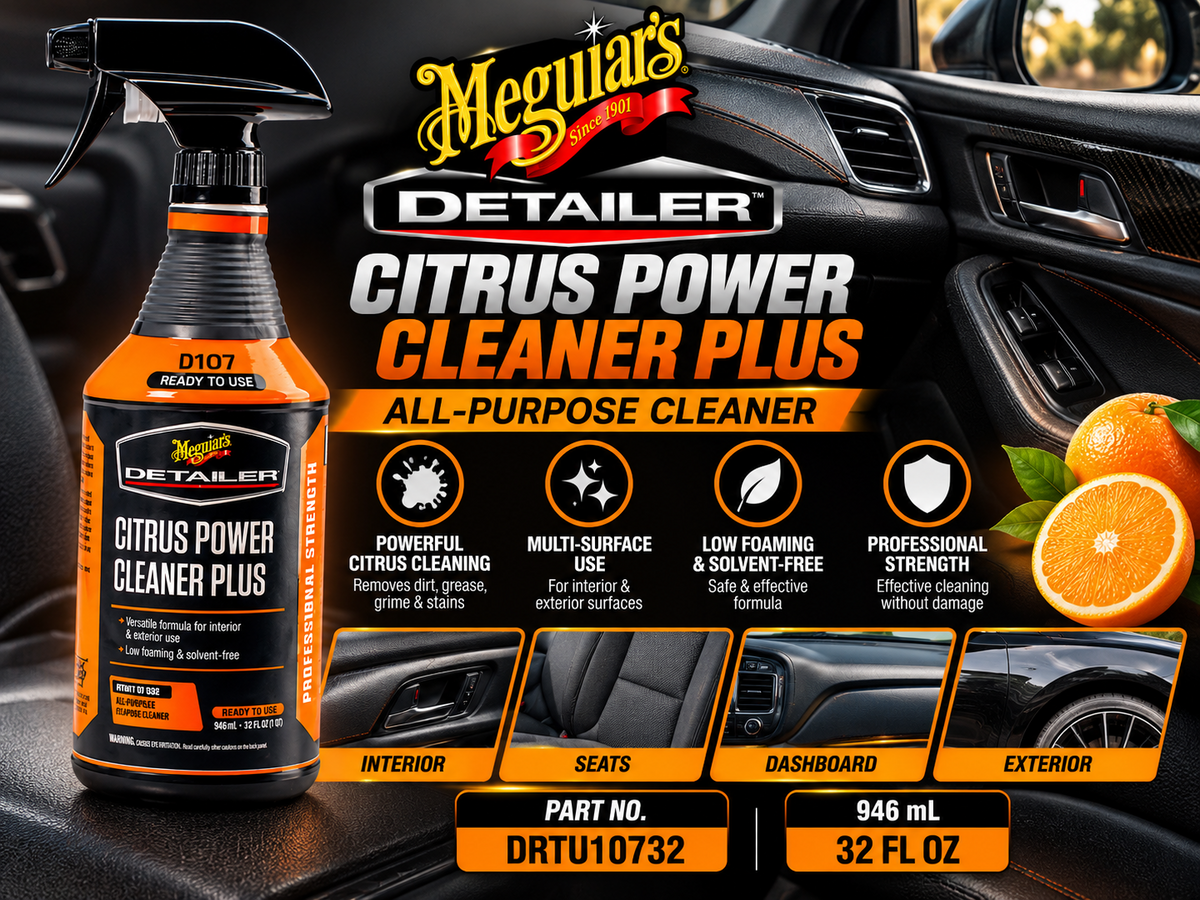 Meguiar's Detailer Citrus Power Cleaner Plus D107 all-purpose cleaner 946ml, part DRTU10732