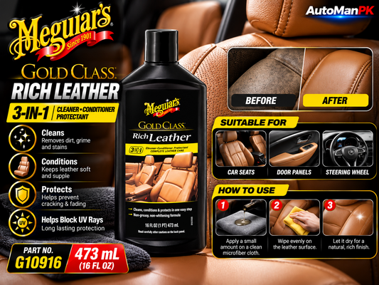 Meguiar's Gold Class Rich Leather G10916 473ml