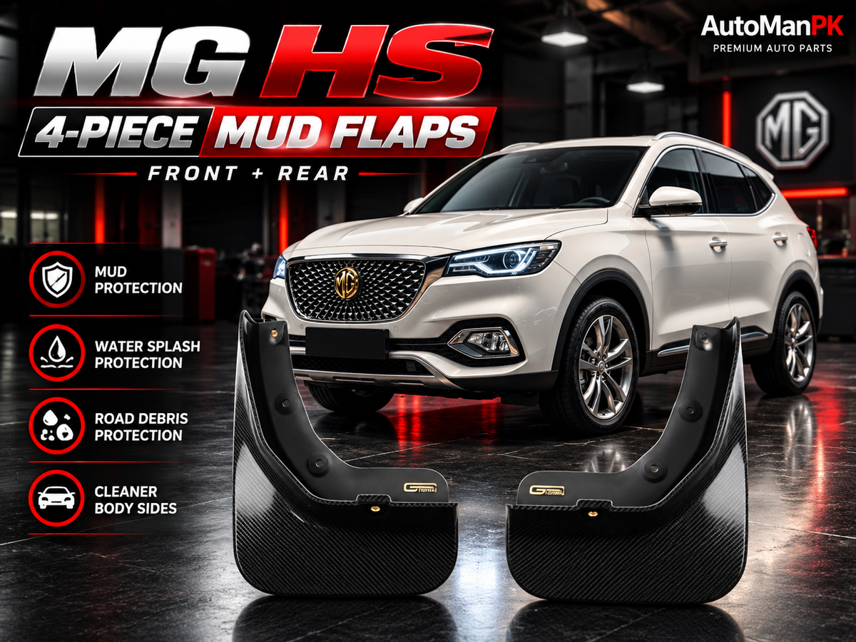MG HS Mud Flaps 2020–2025 | 4-Piece Set | Front & Rear