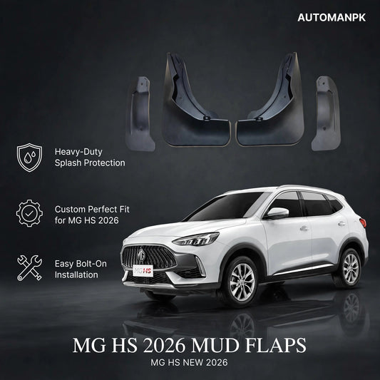 MG HS 2026 Mud Flaps – 4Pcs Set (2 Front + 2 Rear)