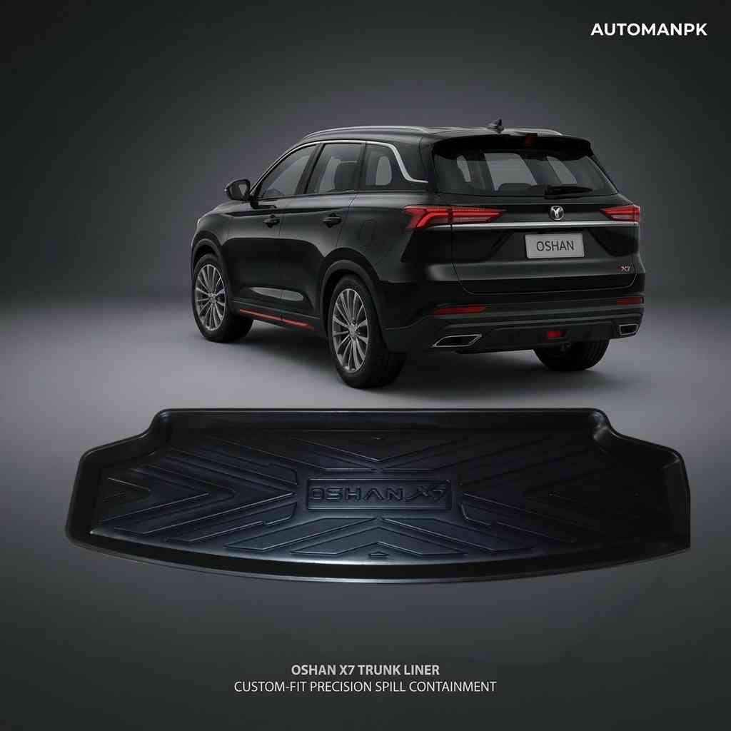 Oshan X7 7-Seater TPE Trunk Liner – Custom-Fit – Precision Spill Containment – Waterproof