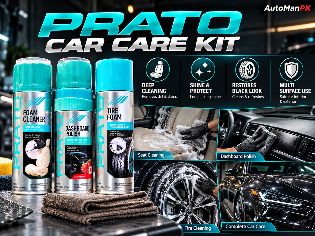 Prato Car Care Bundle Pack of 4 features and car care applications