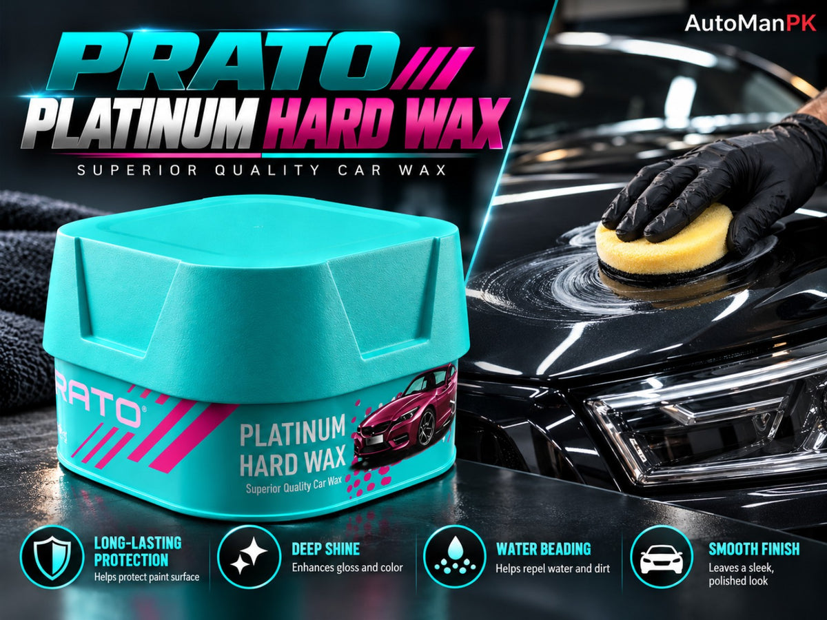 Prato Platinum Hard Wax 200g features long lasting protection deep shine water beading smooth finish