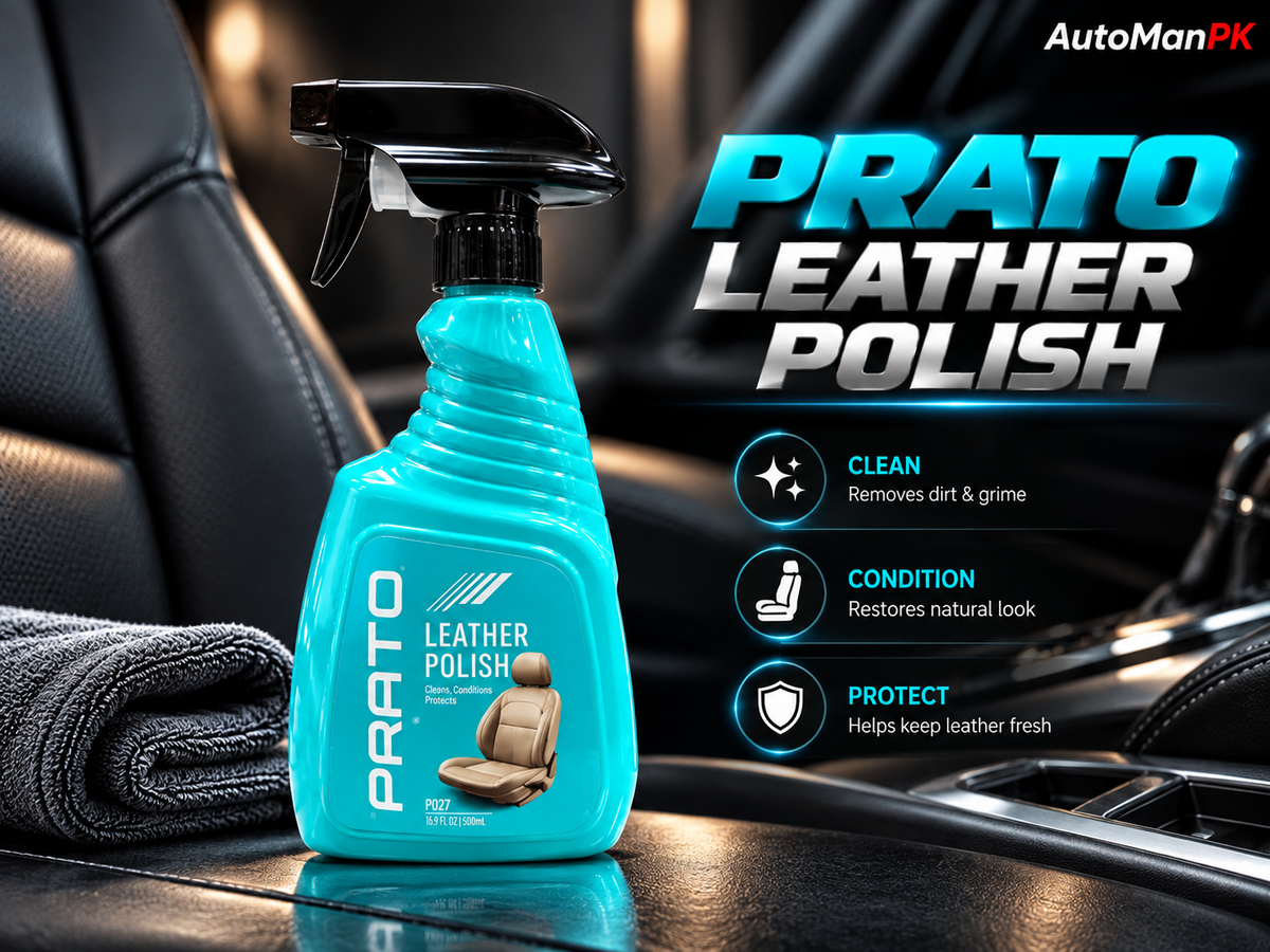 Prato Leather Polish 500ml car leather care hero for seats and interior