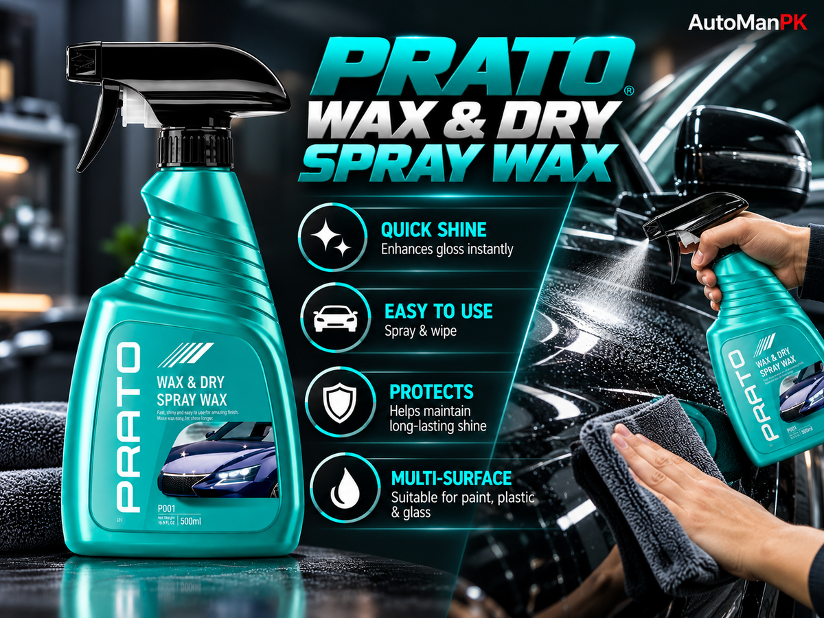 Prato Spray Wax 500ml quick shine spray wax features and paint protection