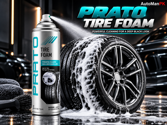 Prato Tire Foam 650ml tire cleaner and tire shine hero image